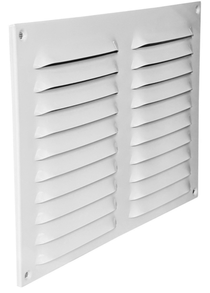 Lüftungsgitter Aluminium weiß rechteckig 440 x 340 mm